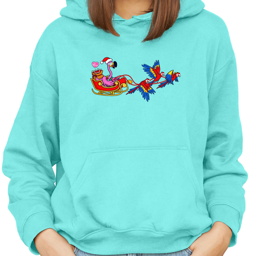 Felicia's Parrot Express Soft Style Pullover Hoodie Cool Mint