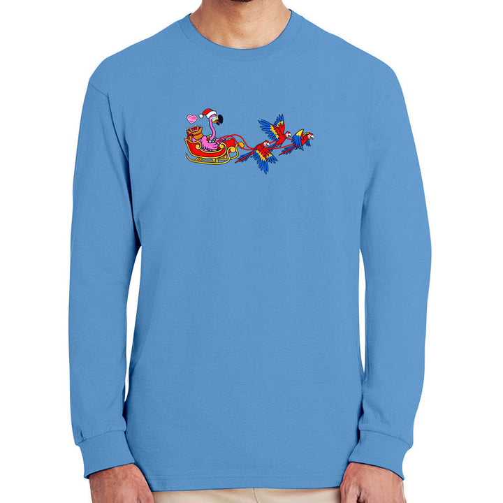Felicia's Parrot Express Long Sleeve T-Shirt Denim