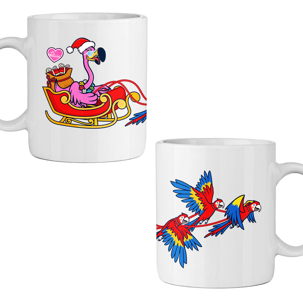 Felicia's Parrot Express 11oz Ceramic Mug 2 pack