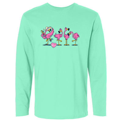 Felicia Be Your Own Flamingo Long Sleeve T-Shirt