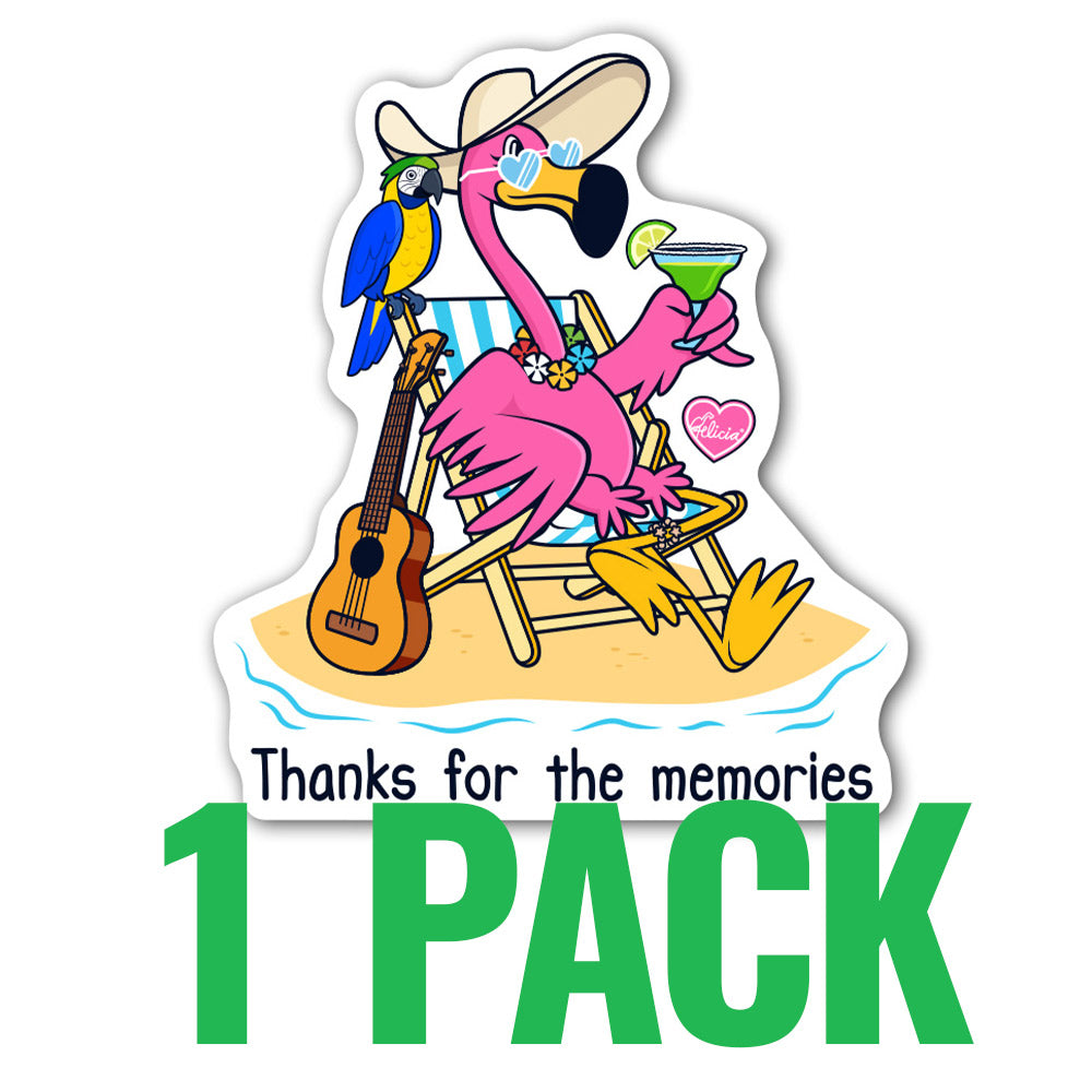 Felicia The Flamingo Memories Sticker 1 pack