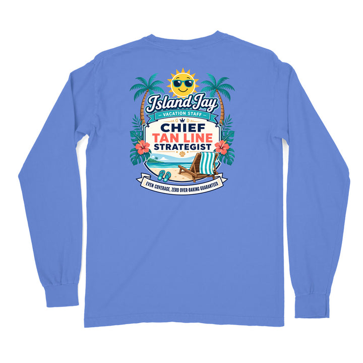 Chief Tanline Strategist Long Sleeve Shirt