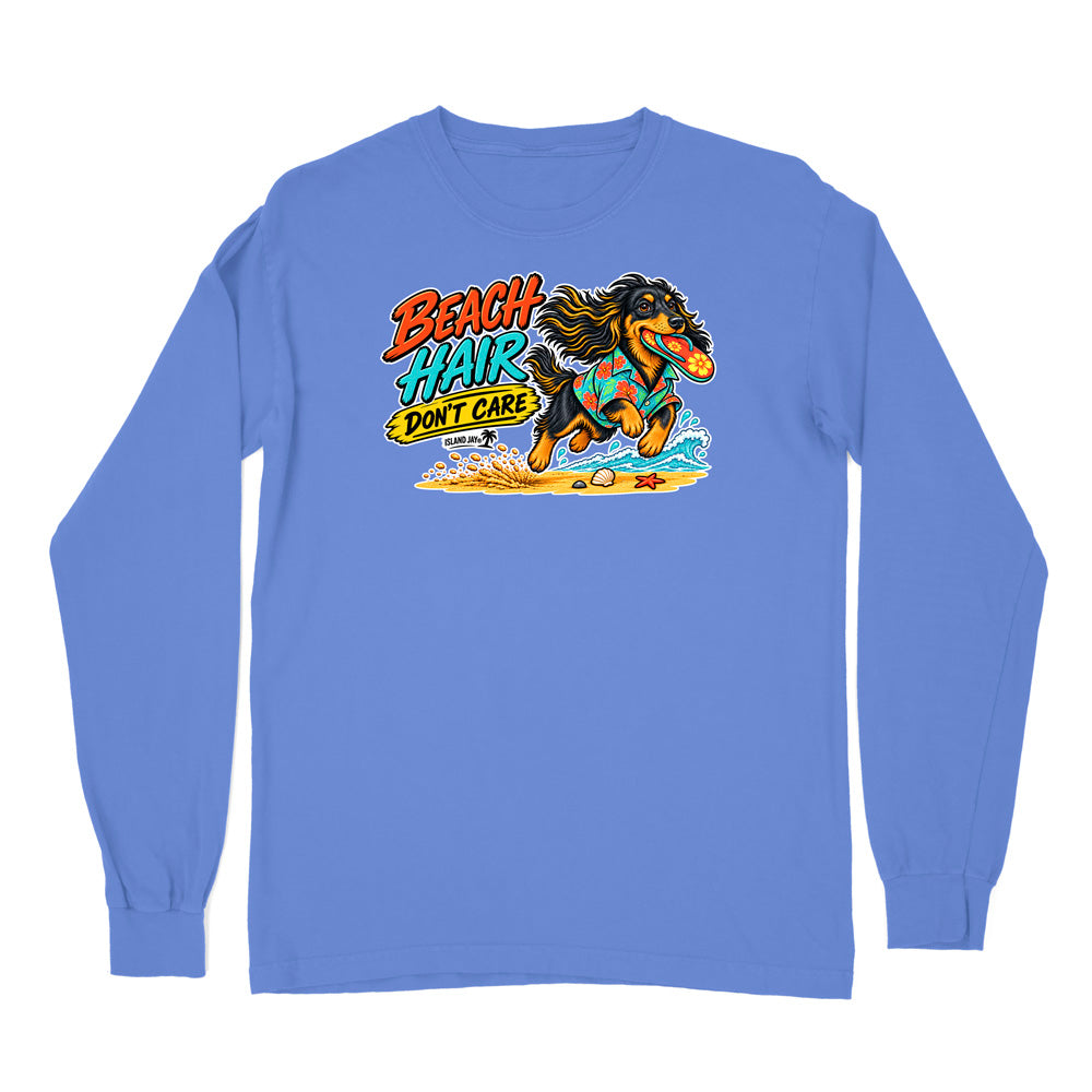 Beach Hair Don't Care Dog Long Sleeve Shirt