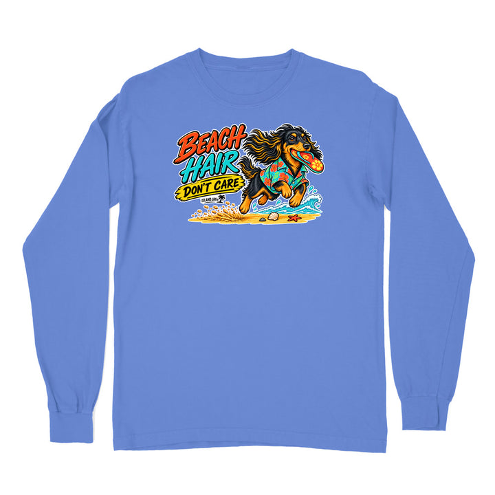 Beach Hair Don't Care Dog Long Sleeve Shirt