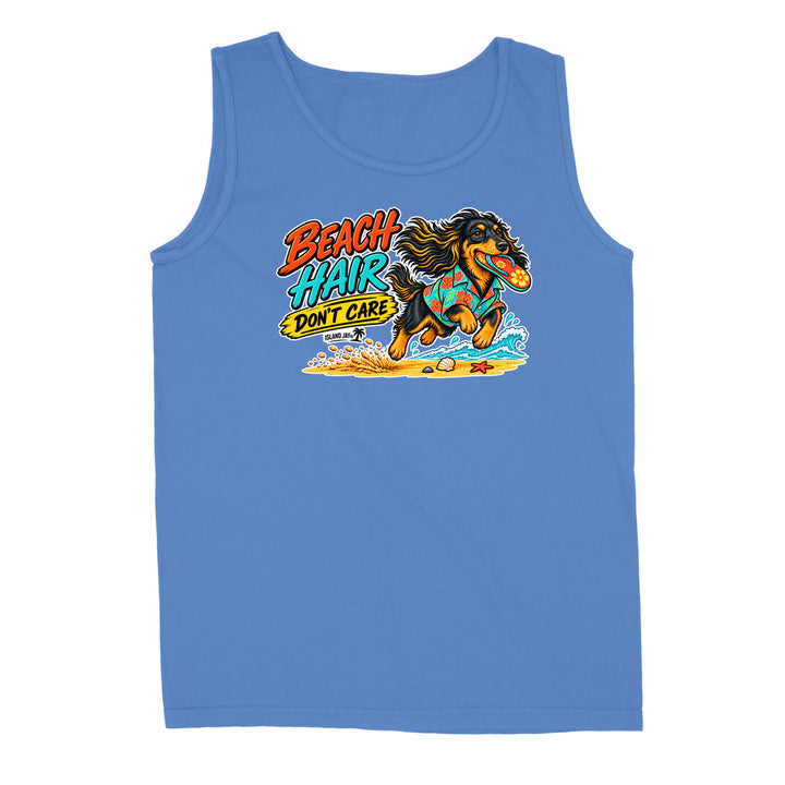 Beach Hair Don't Care Dog Tank Top
