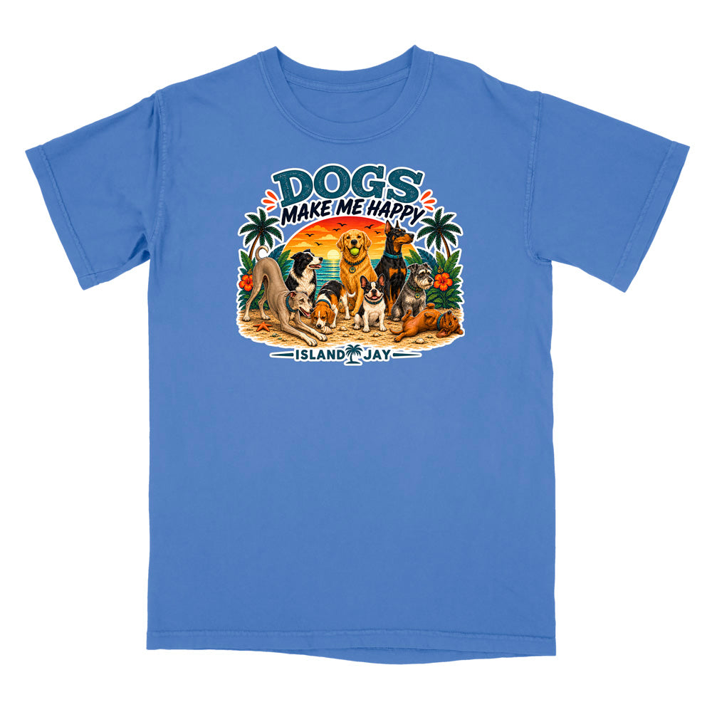 Dogs Make Me Happy T-Shirt