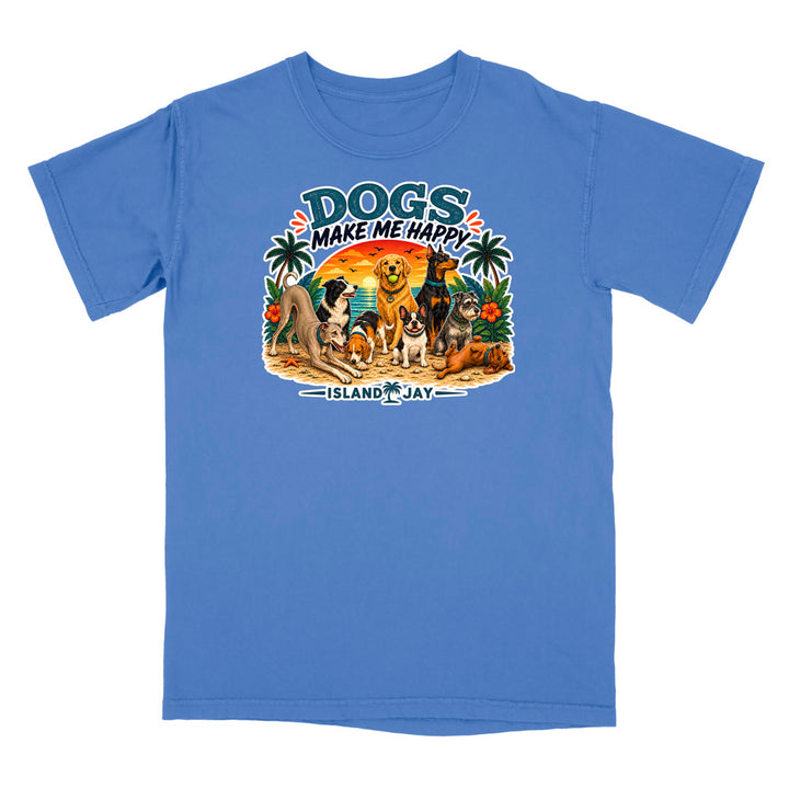 Dogs Make Me Happy T-Shirt