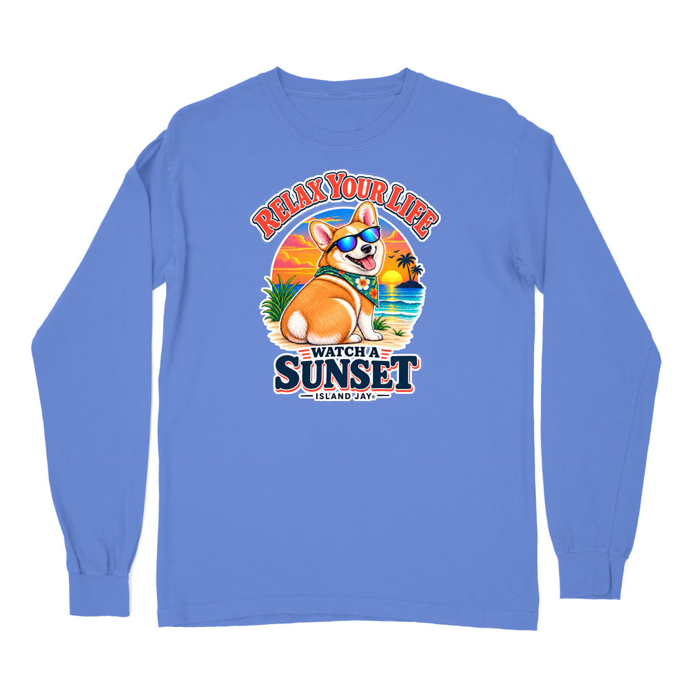 Relax Your Life Watch a Sunset Long Sleeve Shirt