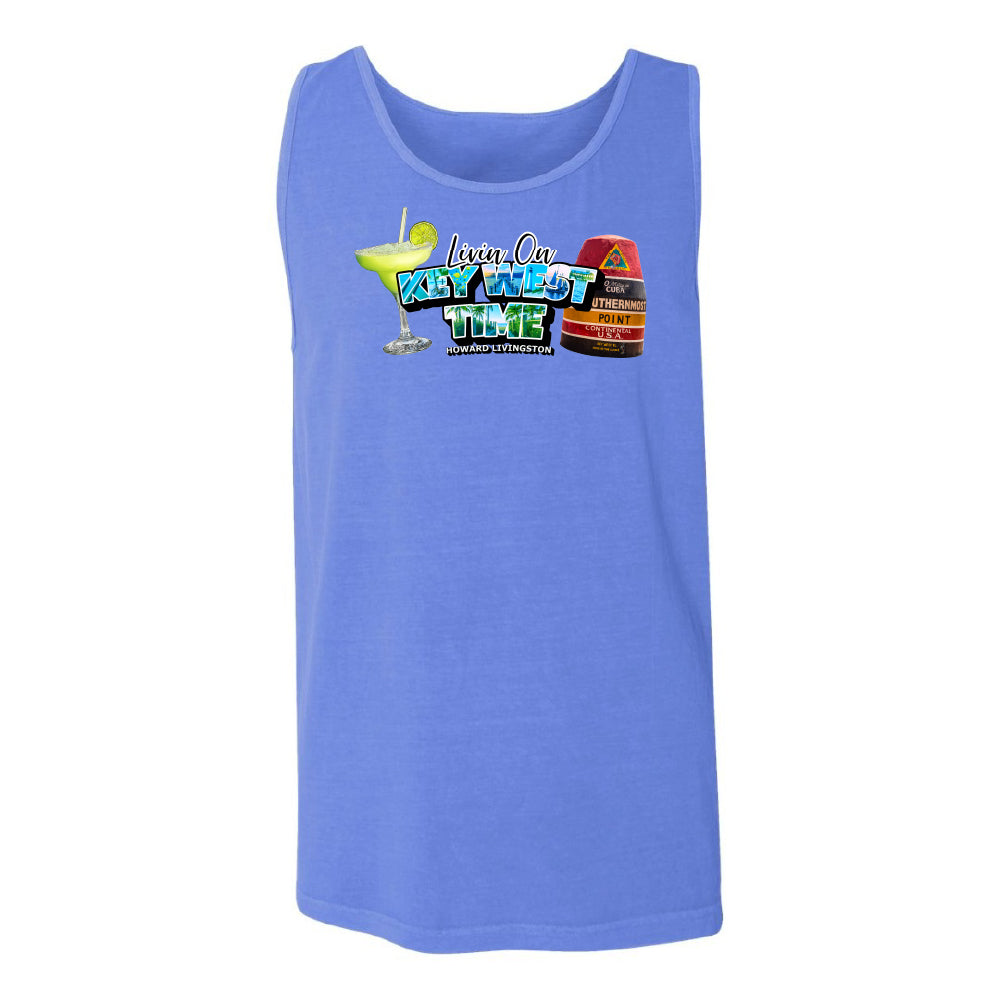  Flo Blue "Living on Key West Time" Tank Top