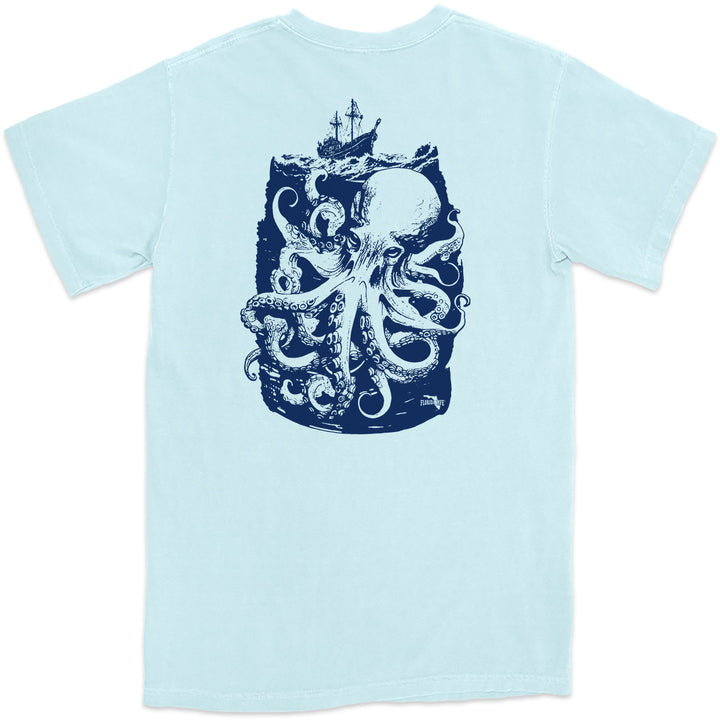 A Kraken's Visit T-Shirt Chambray
