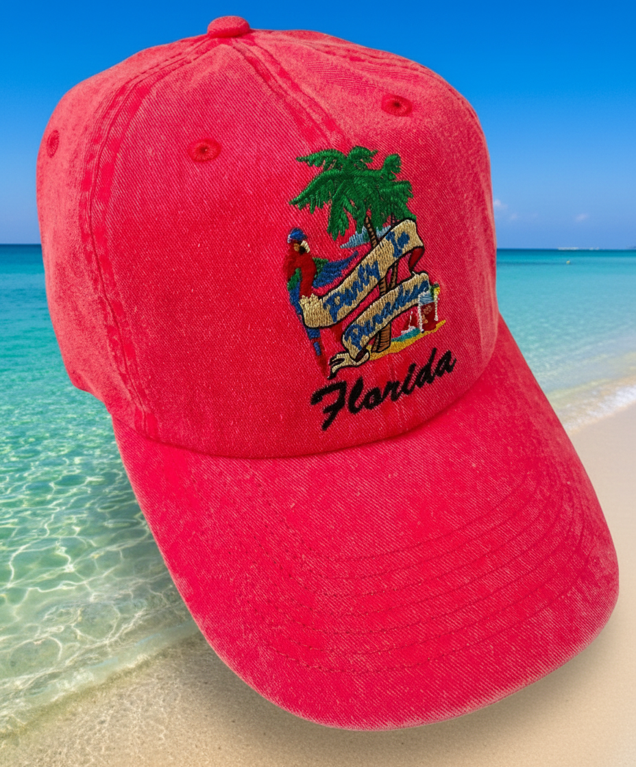 Party in paradise florida hat in watermelon