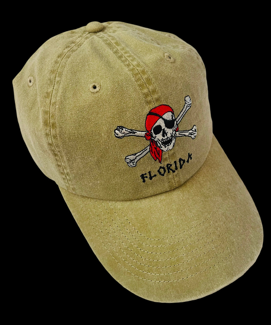 Florida pirate hat khaki