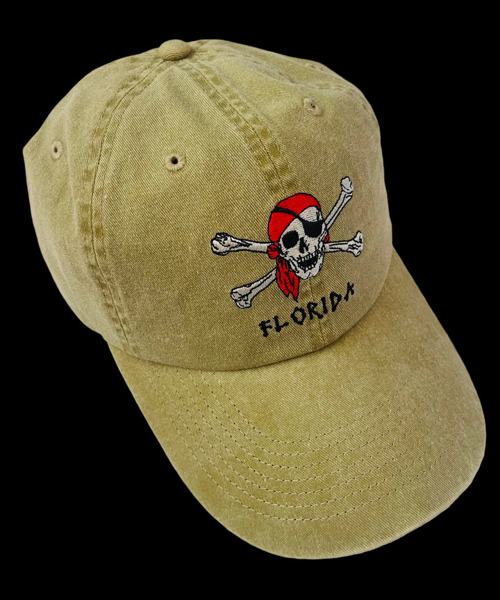 Florida pirate hat khaki