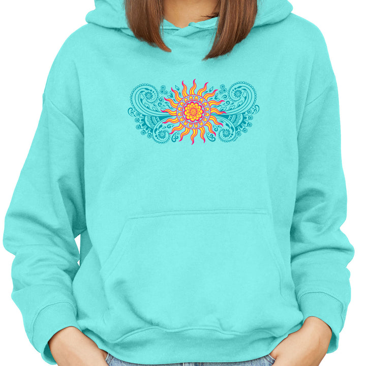 Sun Goddess Soft Style Pullover Hoodie Cool Mint