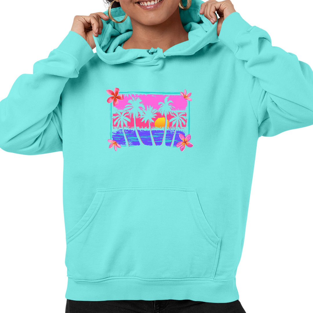 Tropical Sunrise Soft Style Pullover Hoodie