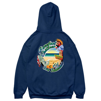 Barefoot Children Parrot Head Club Soft Style Pullover Hoodie Navy