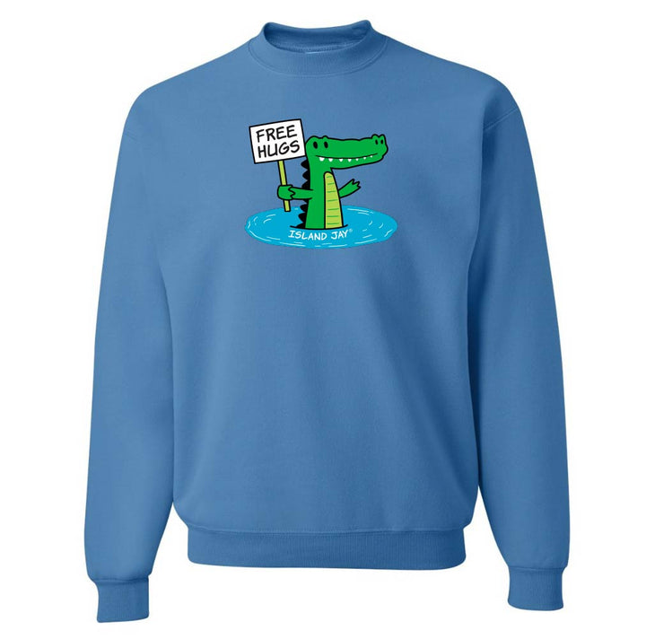 Humphrey The Alligator Free Hugs Sweatshirt