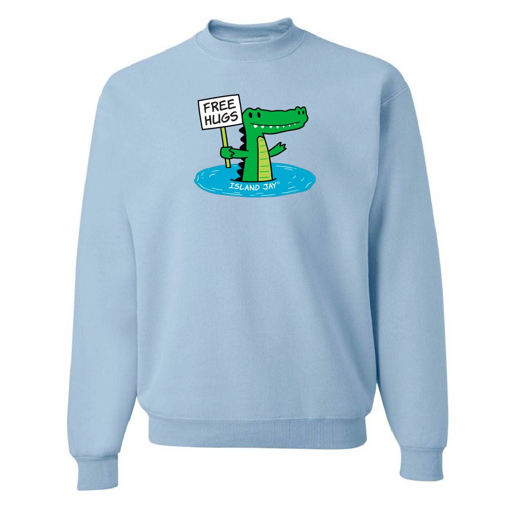 Humphrey The Alligator Free Hugs Sweatshirt