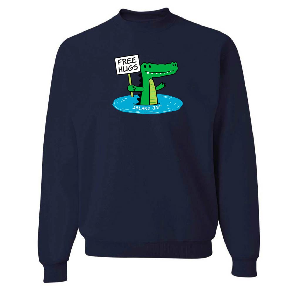 Humphrey The Alligator Free Hugs Sweatshirt