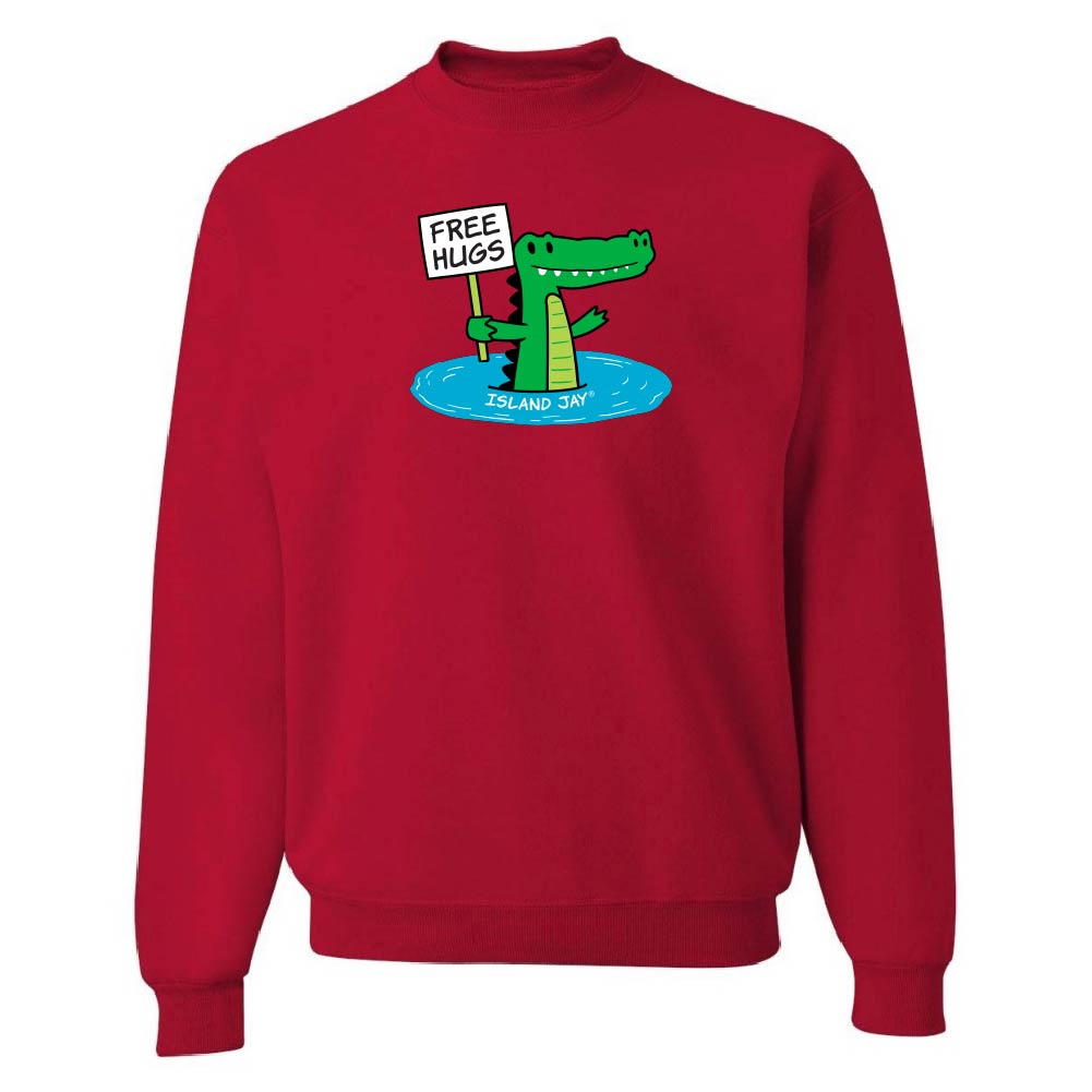 Humphrey The Alligator Free Hugs Sweatshirt