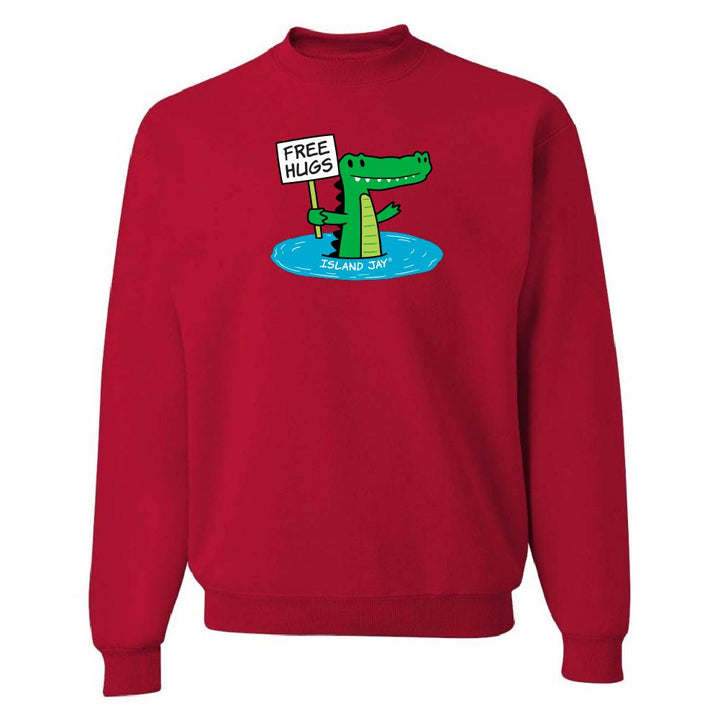 Humphrey The Alligator Free Hugs Sweatshirt