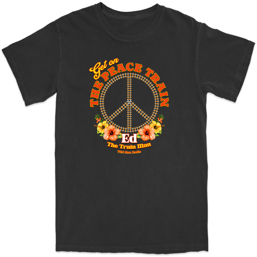 Get On The Peace Train T-Shirt Black