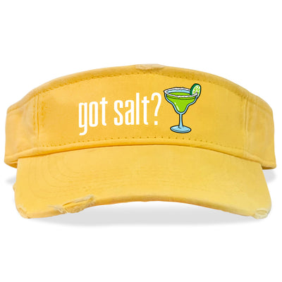 Got Salt? Margarita Visor Lemon Yellow Color