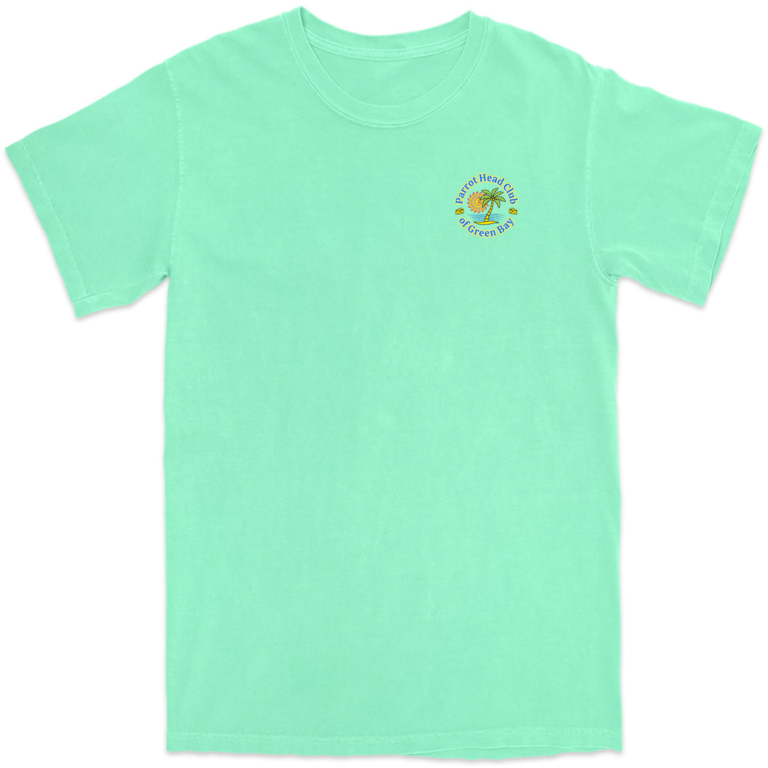 Parrot Head Club Of Green Bay T-Shirt Island Reef Green