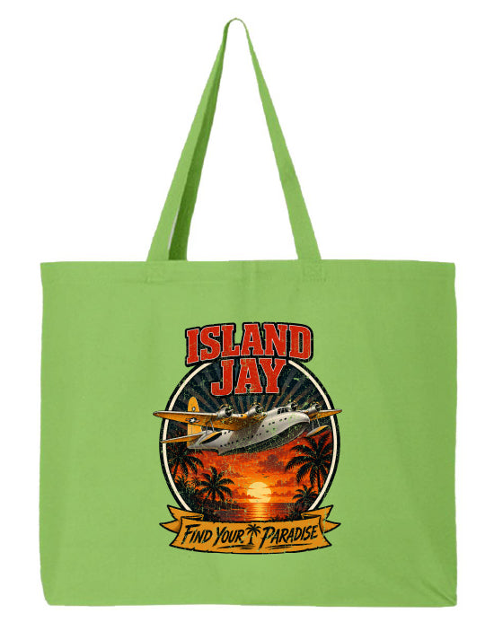 Island Jay Find Your Paradise Large Tote