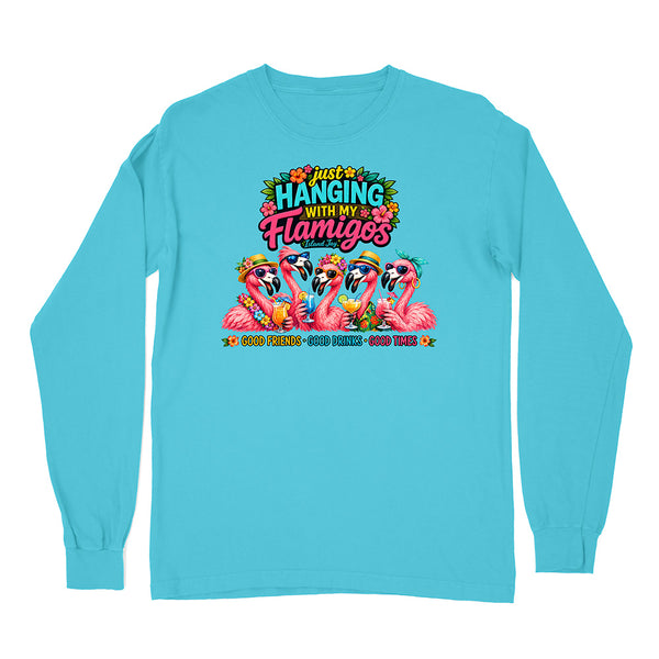 Hanging With My Flamigos Long Sleeve Shirt