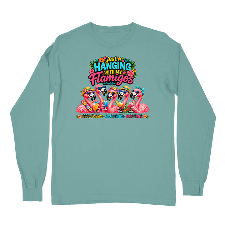 Hanging With My Flamigos Long Sleeve Shirt
