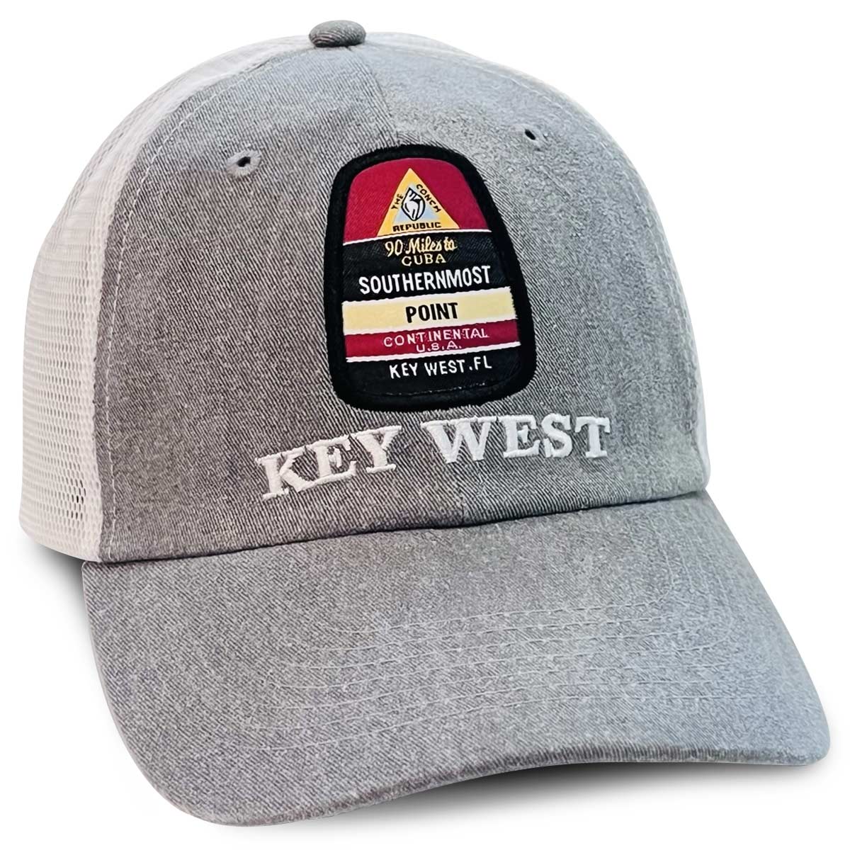 Key West Southernmost Point Embroidered Mesh Hat