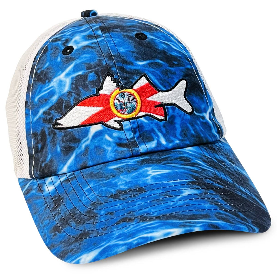 Tuna Florida Flag Embroidered Mesh Hat