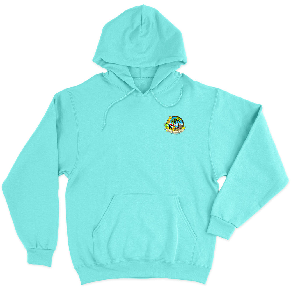 Hautian Ocean Parrot Head Club Soft Style Pullover Hoodie Cool Mint