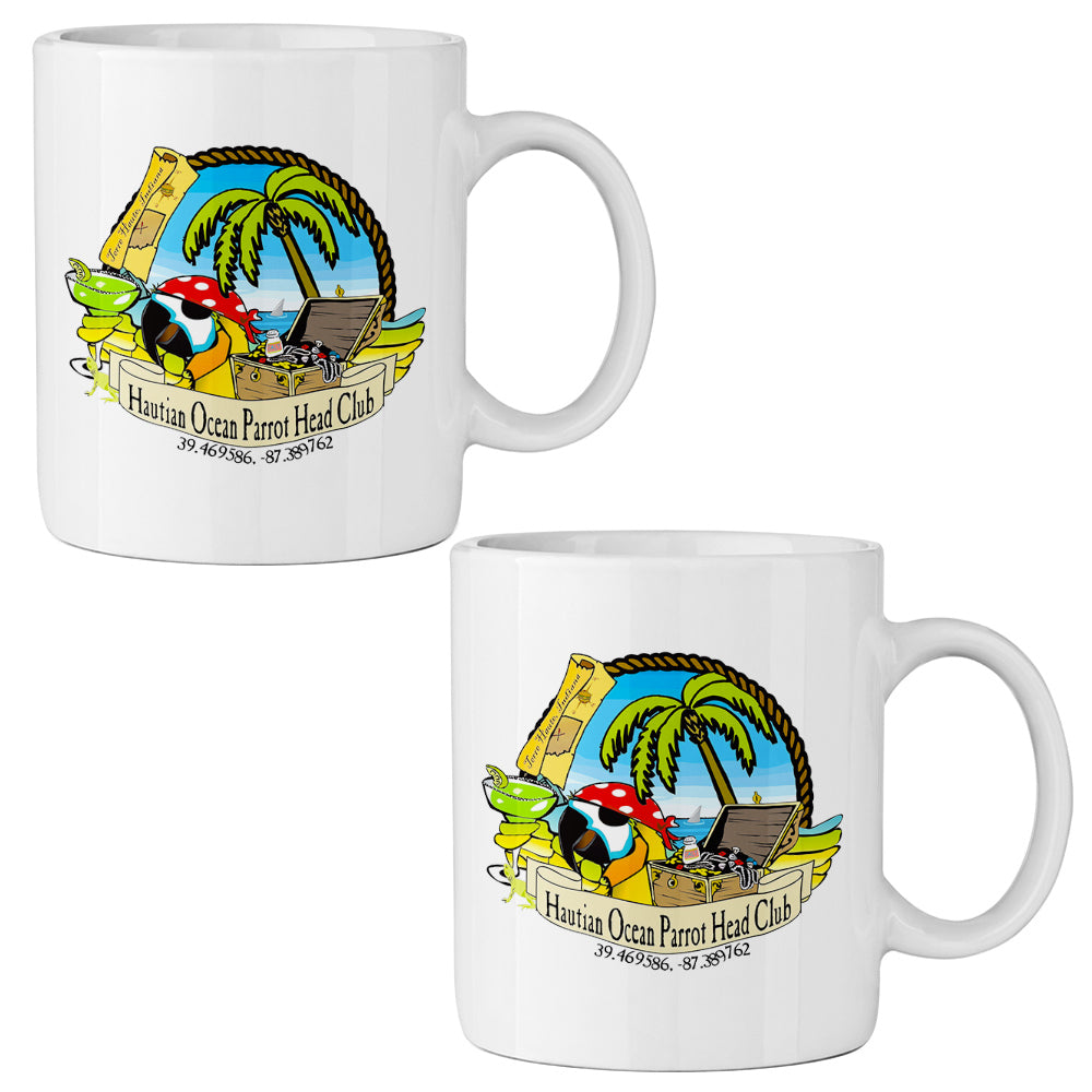 Hautian Ocean Parrot Head Club 11oz Ceramic Mug