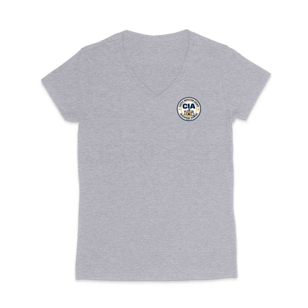 Castle Inspection Agency WOMEN'S V-Neck T-Shirt