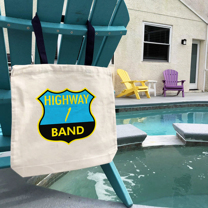 Highway 1 Band Canvas Beach Tote Bag