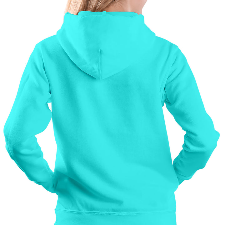 Women Wearing a Anna Maria Island Relax Your Life Palm Tree Soft Style Pullover Hoodie