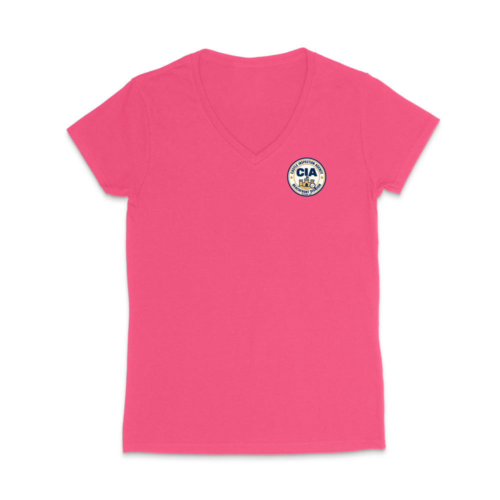 Castle Inspection Agency WOMEN'S V-Neck T-Shirt
