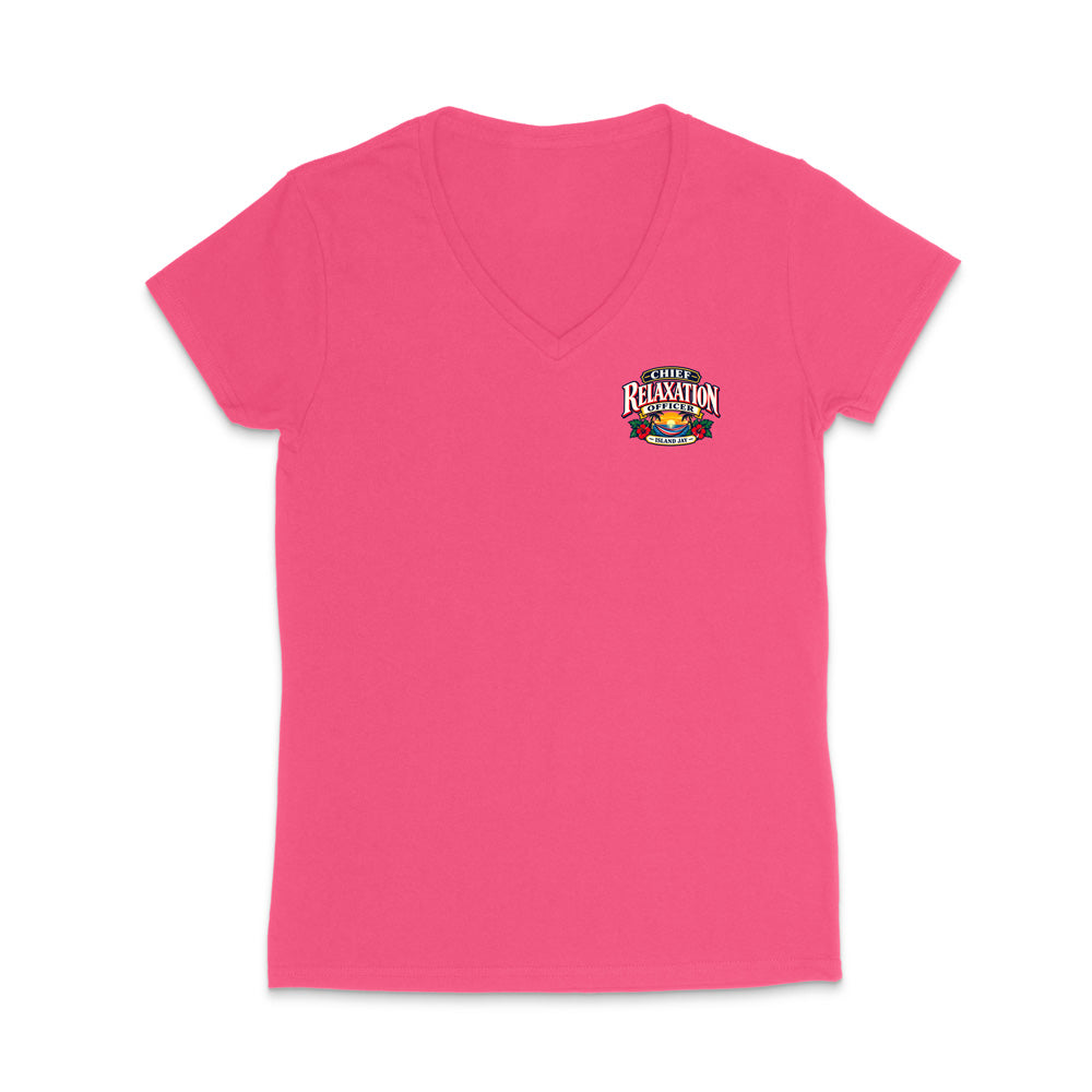 Chief Relaxation Officer WOMEN'S V-Neck T-Shirt
