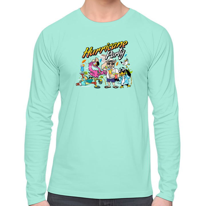 Felicia The Flamingo's Hurricane Party Long Sleeve T-Shirt Saltwater