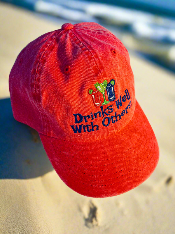 Drinks well with others watermelon cap