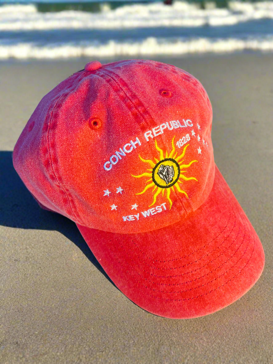 Conch republic watermelon colored hat