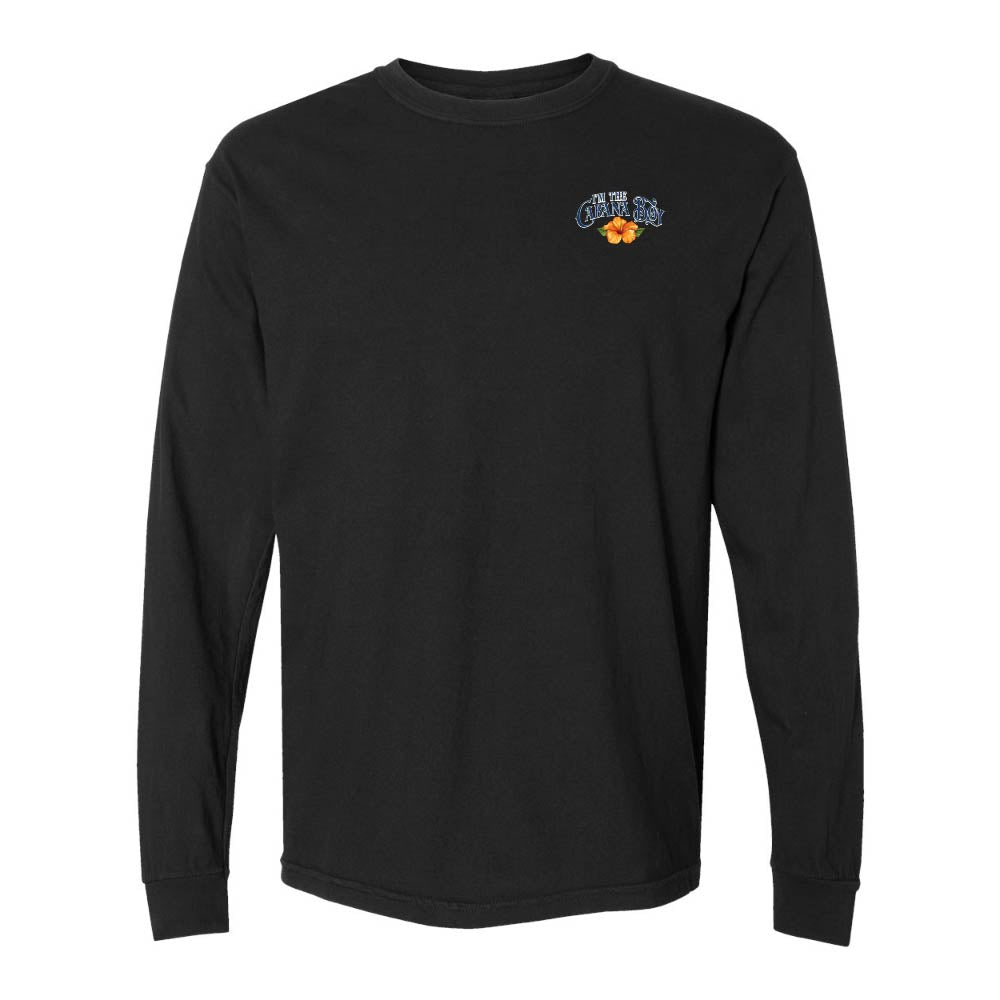 Black long-sleeve shirt with the "I'm The Cabana Boy" logo on the chest.