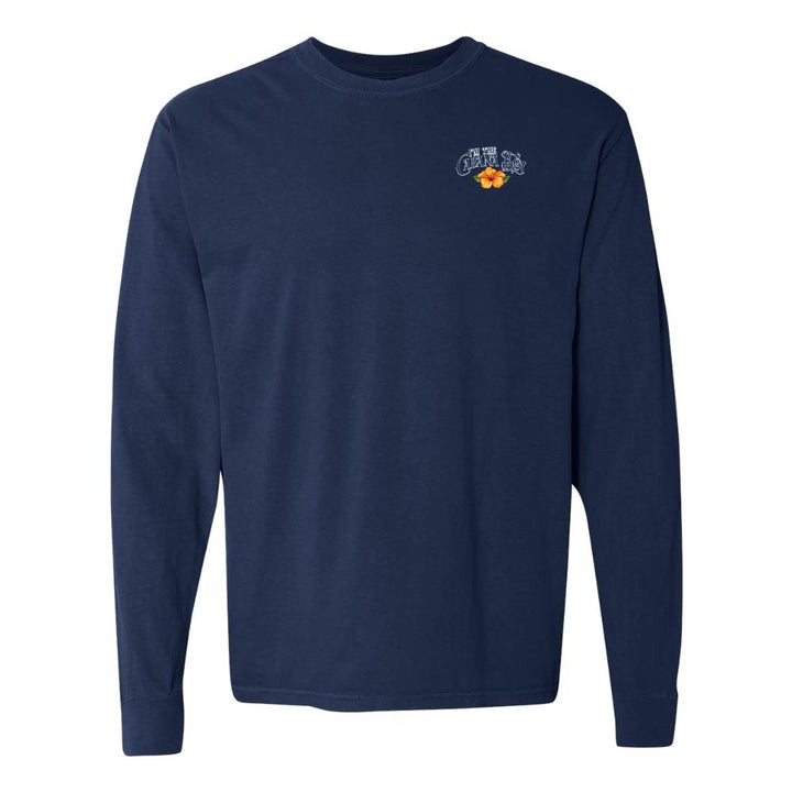 Navy blue long-sleeve shirt with the "I'm The Cabana Boy" logo on the chest.