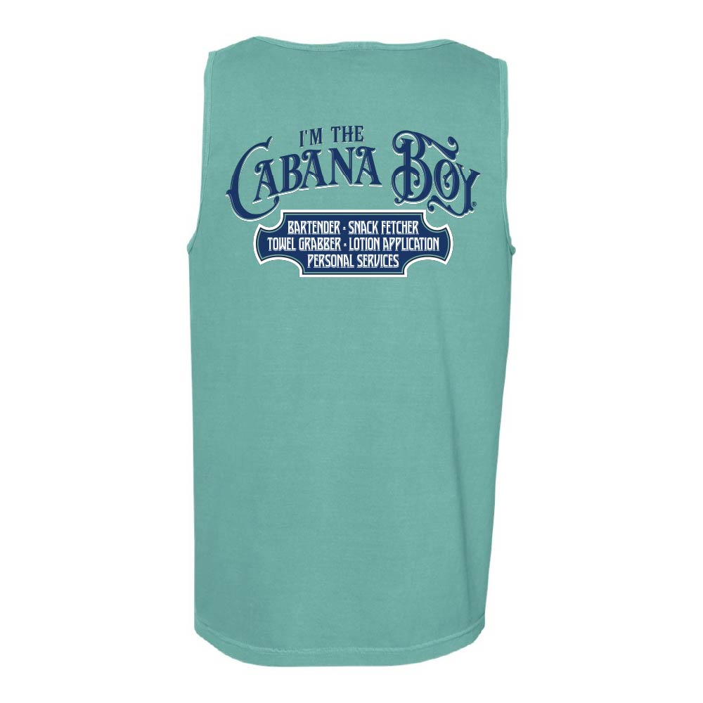 T-shirt with I'm the Cabana Boy design on the back