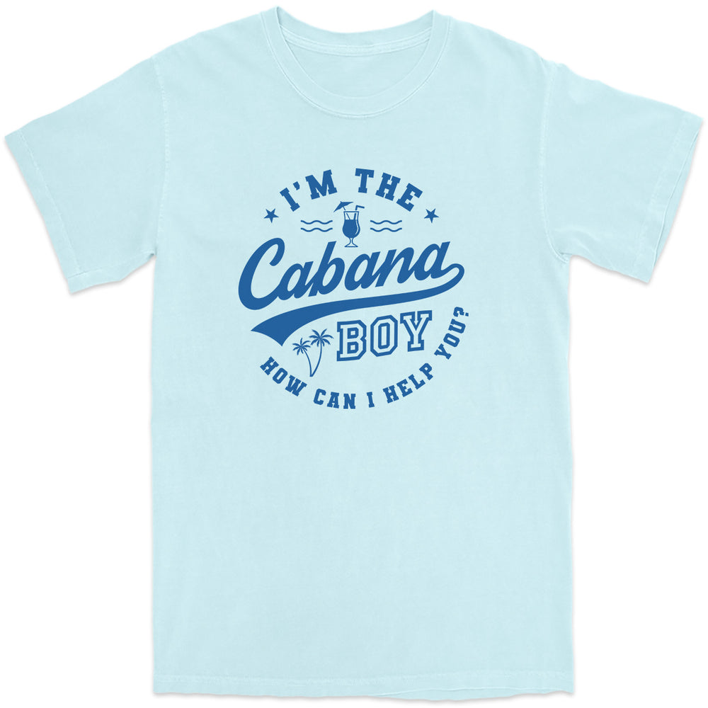 I'm The Cabana Boy - How Can I Help You T-Shirt Light Blue