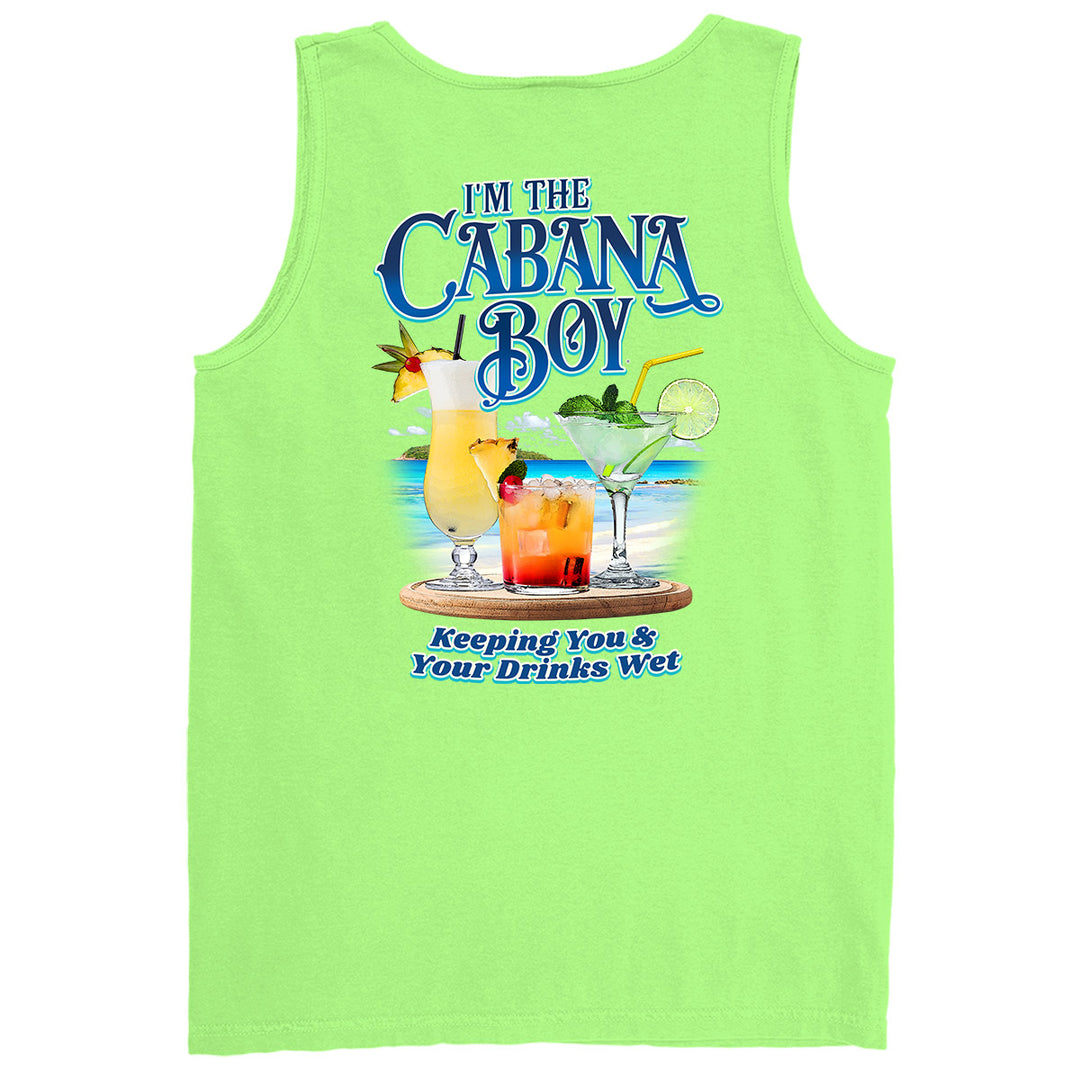 I'm The Cabana Boy - Keeping Your Drinks Wet Tank Top Lime