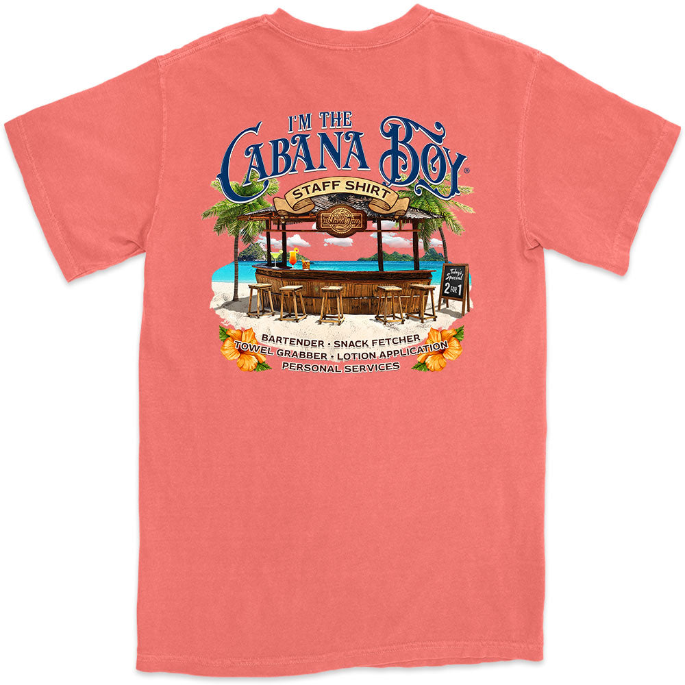 I'm The Cabana Boy STAFF T-Shirt Coral