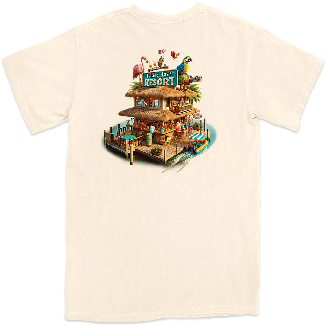 Island Jay's Resort Vintage T-Shirt Natural